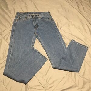 Levi's Medium Blue 505 Straight Leg Jeans
